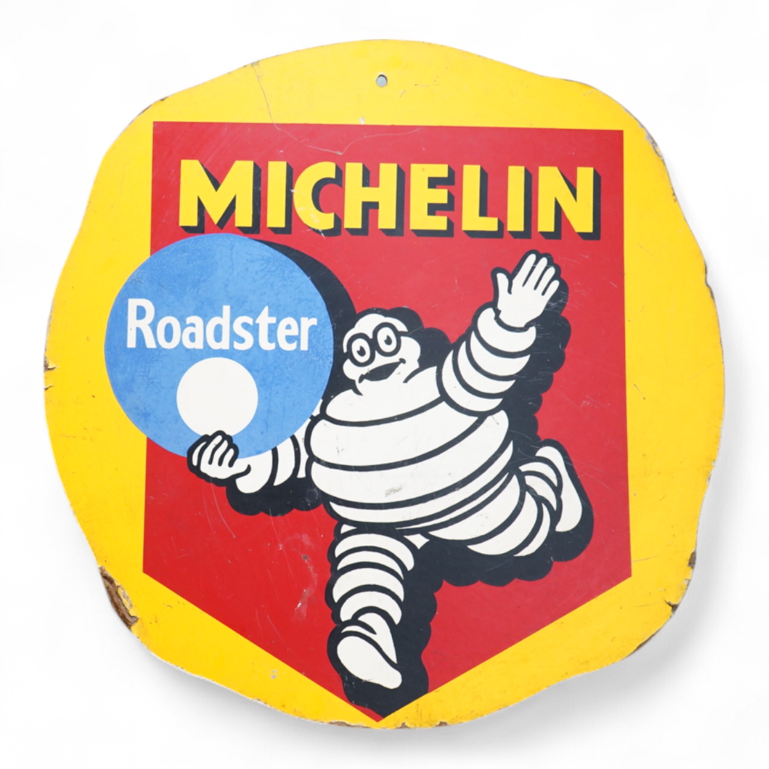 A Michelin Roadster advertising sign, 58cm high
